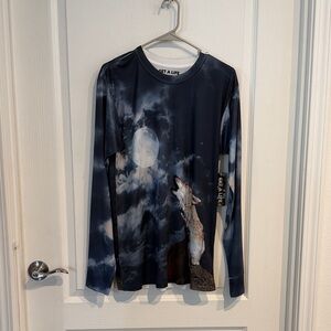 Men’s Long Sleeve Wolf Shirt